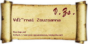 Várnai Zsuzsanna névjegykártya