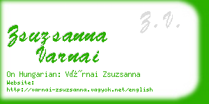 zsuzsanna varnai business card